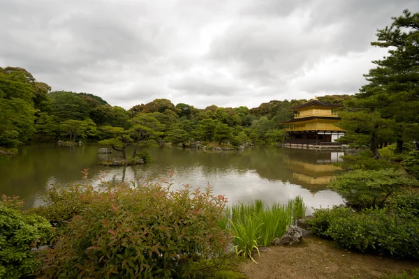 Храм Кинкакудзи (Золотой павильон) в Киото . — стоковое фото