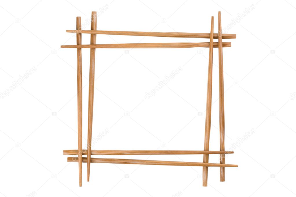 Frame of bamboo chopsticks