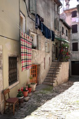 taş street Rovinj, Hırvatistan