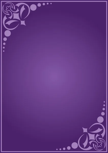 Vetor violeta cartão decorativo —  Vetores de Stock