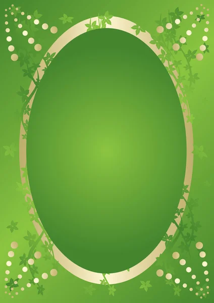 그라데이션으로 녹색 우아함 벡터 카드 — 스톡 벡터