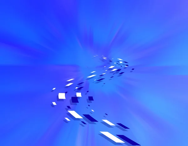 Blå radiella bakgrund med våglinjer — Stockfoto