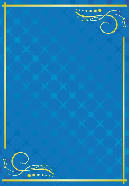 Vector elegante tarjeta decorativa azul claro con patrón — Archivo Imágenes Vectoriales