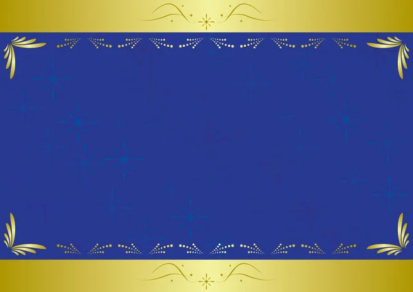 Elegante vector blauwe kaart met textuur — Stockvector