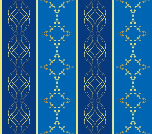 Textura azul geométrica vectorial sin costuras con bandas — Archivo Imágenes Vectoriales