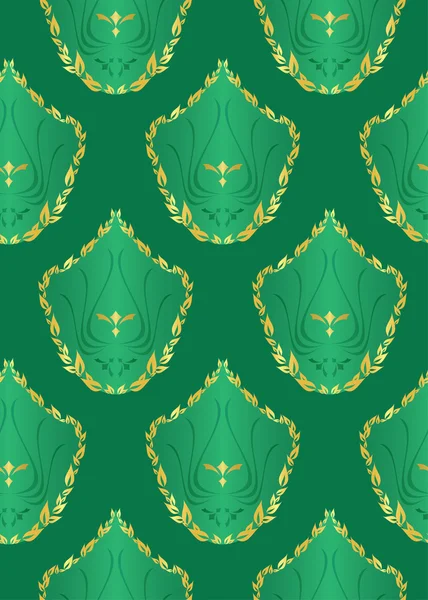 Бесшовный вектор темно-зеленая текстура — стоковый вектор