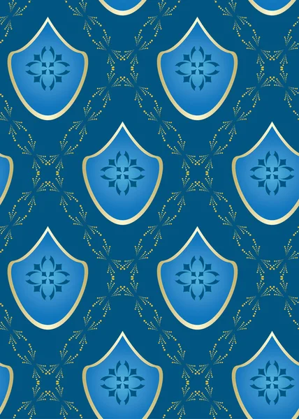 Texture losange bleue vectorielle sans couture — Image vectorielle