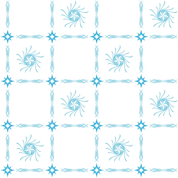 Blauer Vektor nahtlos auf weißem Hintergrund — Stockvektor