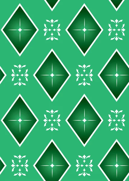 Зелена безшовна векторна геометрична текстура — стоковий вектор