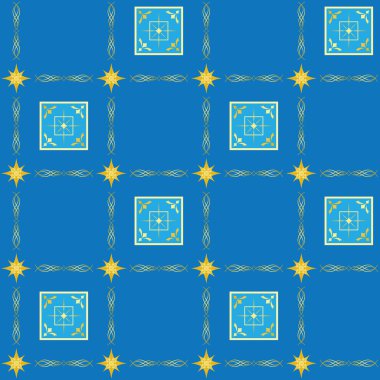 kesintisiz geometrik vector mavi doku kareler
