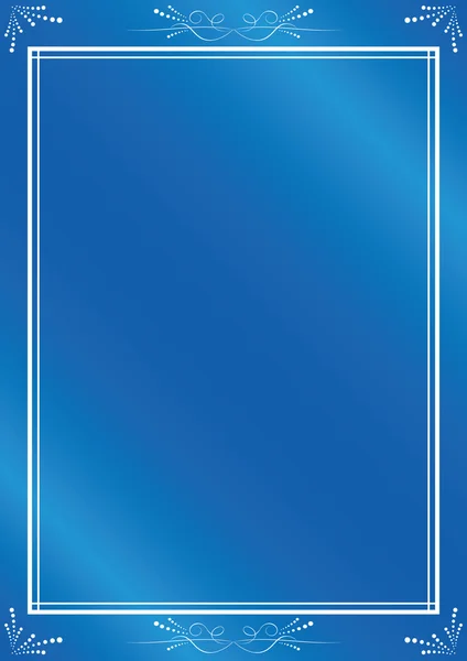 Elegant vector blue frame with gradient — Stock Vector