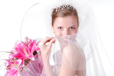 Young bride clipart