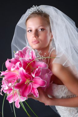 Young bride clipart