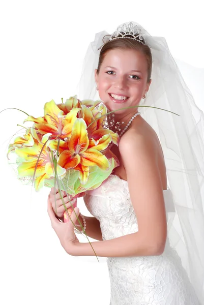 Mladá nevěsta — Stock fotografie
