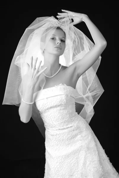 Giovane bella sposa — Foto Stock