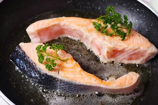 Stock image Fresh slice of salmon