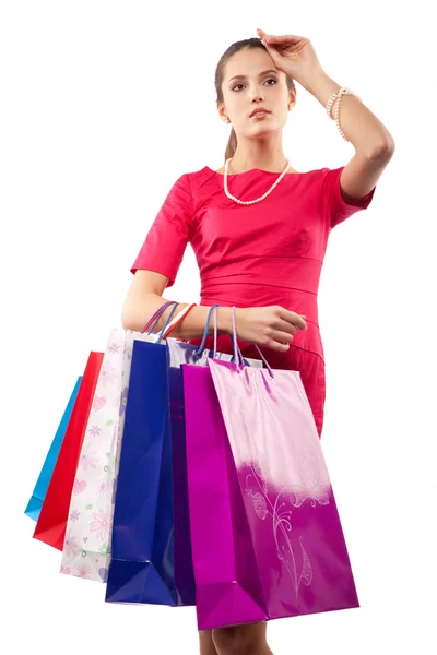Vrouw shopper — Stockfoto