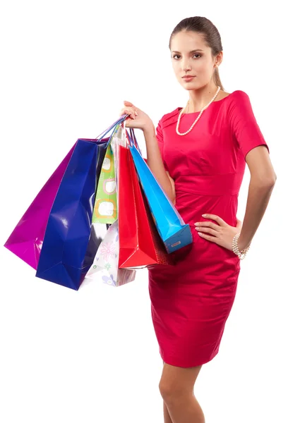 Kvinna shopper — Stockfoto