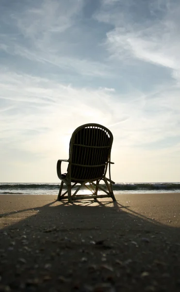 Sedia sulla spiaggia — Foto Stock