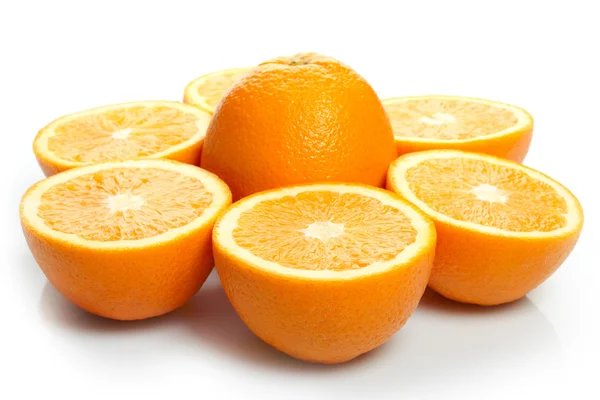 Mezze arancioni — Foto Stock