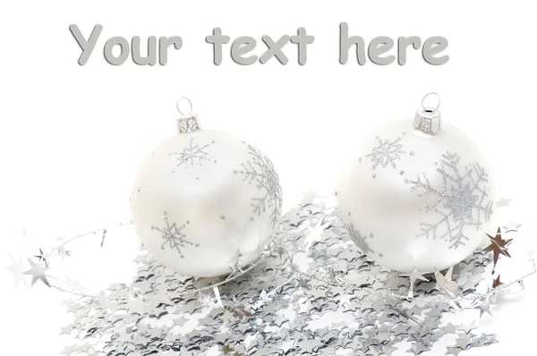 Christmas balls and decorations — Stock Photo, Image
