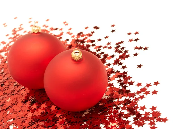 Julbollar och dekorationer — Stockfoto