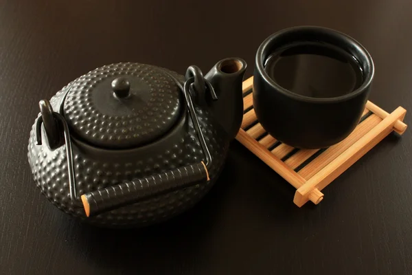 stock image Black teapot