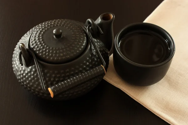 Black teapot — Stock Photo, Image