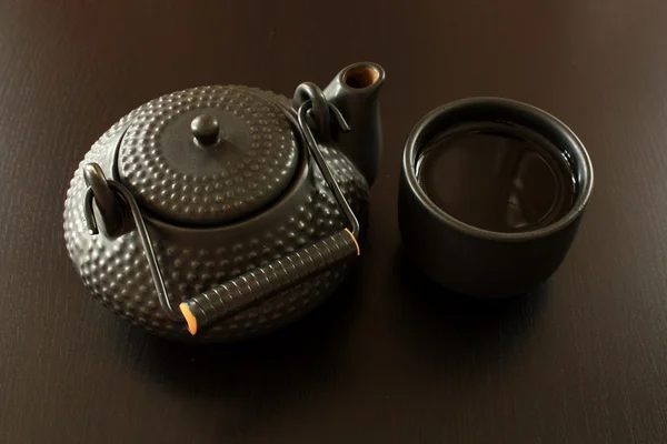 Black teapot — Stock Photo, Image