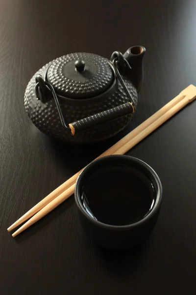 stock image Black teapot