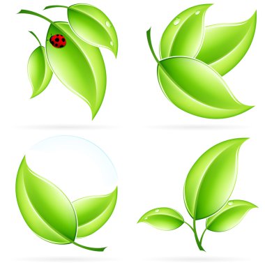 ECO icon set clipart