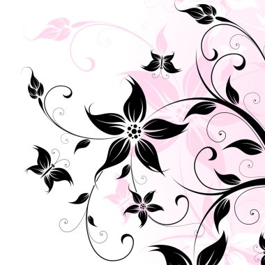 Floral background clipart