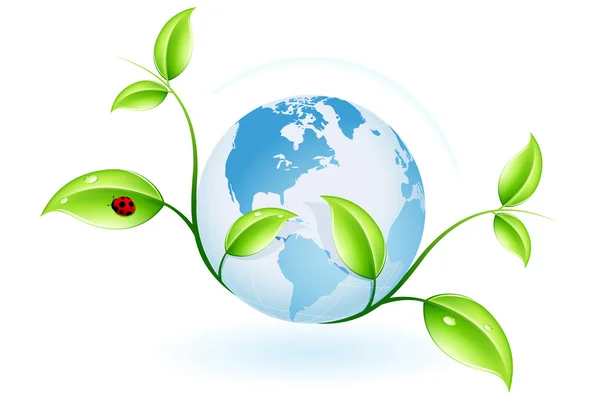Zelený ekologie — Stockový vektor