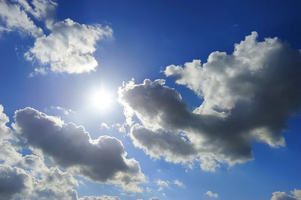 Sunny blue sky — Stock Photo, Image