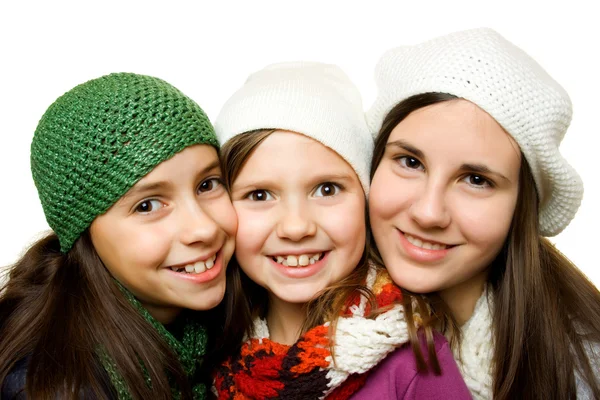 Három fiatal lány — Stock Fotó