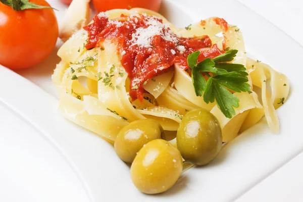 Italienska fettuccine pasta — Stockfoto