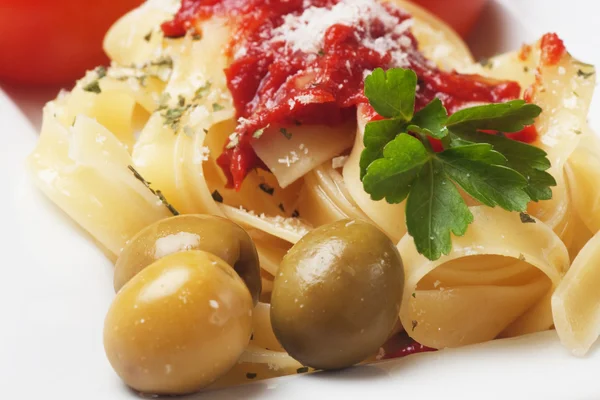 Italian fettuccine pasta — Stock Photo, Image