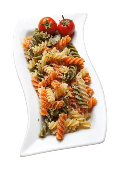 Pasta tricolor italiana — Foto de Stock