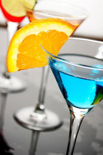 Μπλε κοκτέιλ ποτό — Φωτογραφία Αρχείου