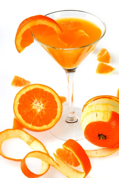 Narancslé izolált fehér — Stock Fotó