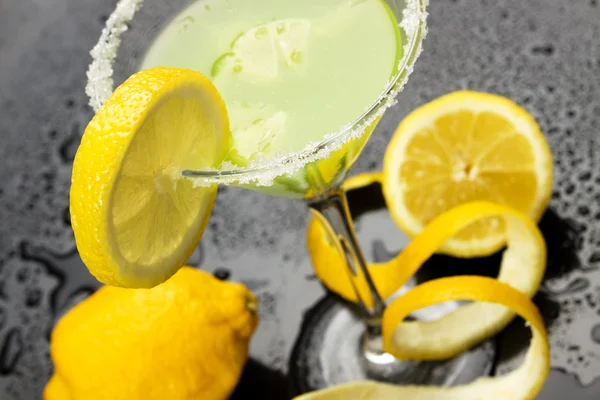 Lemon cocktail drink — Stock Photo, Image