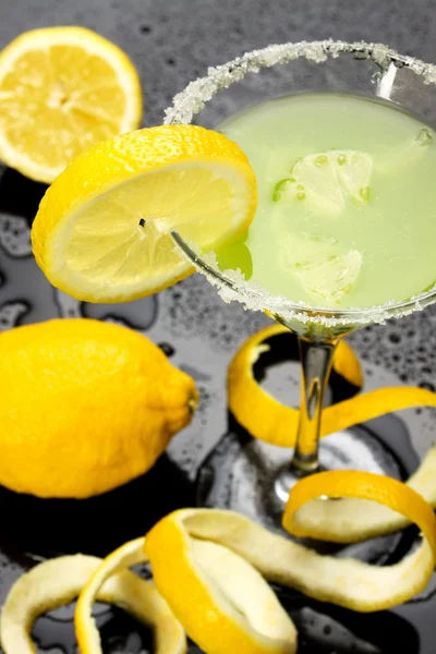 Lemon cocktail drink — Stock Photo, Image
