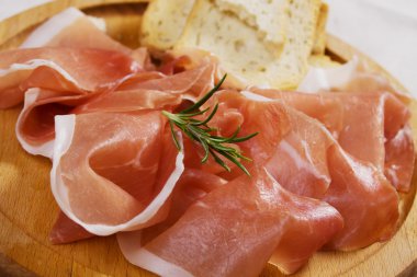 Prosciutto, italian cured ham clipart