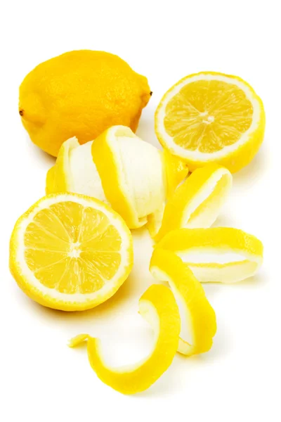 Citron frukt isolerad på vit — Stockfoto