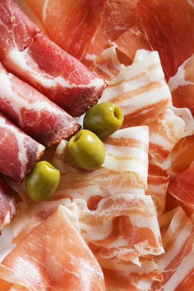 Prosciutto and bacon — Stock Photo, Image