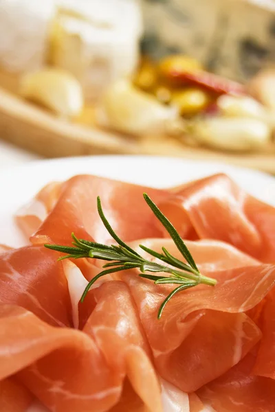 Prosciutto, Italiaans cured ham — Stockfoto
