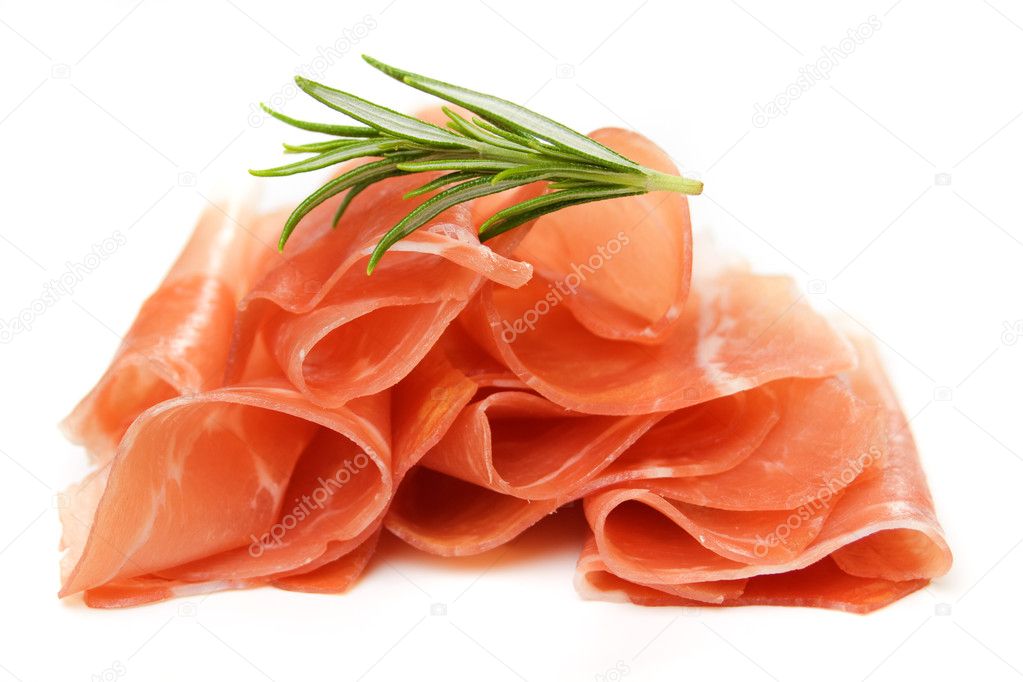 Prosciutto, italian cured ham