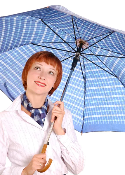 Şemsiyeli kız — Stok fotoğraf