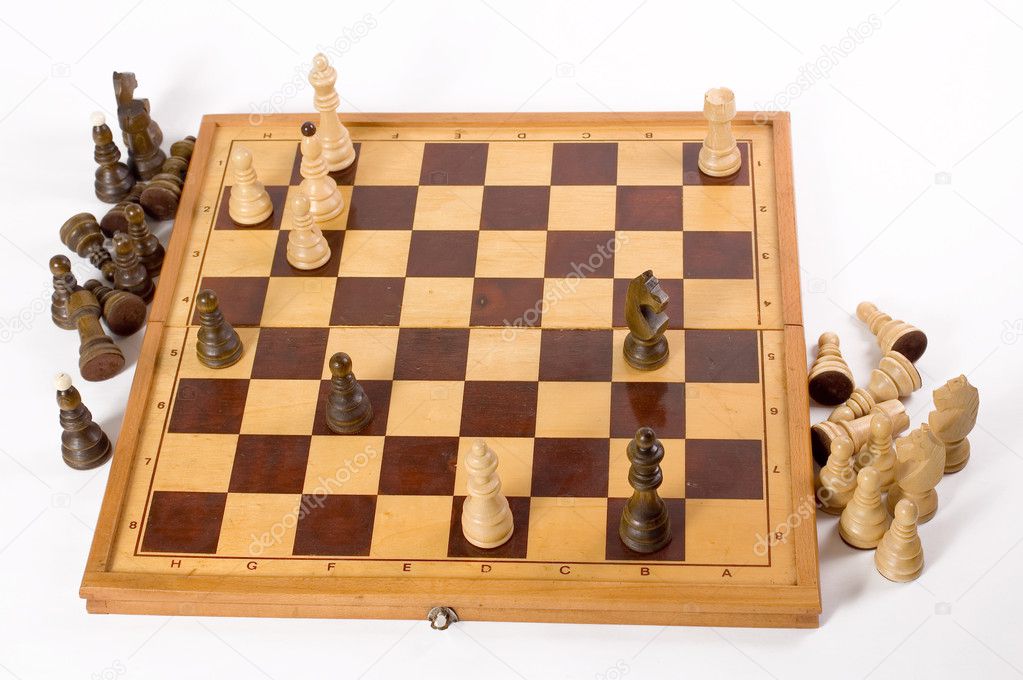 Checkmate Da Rainha Do Jogo De Xadrez Imagem de Stock - Imagem de