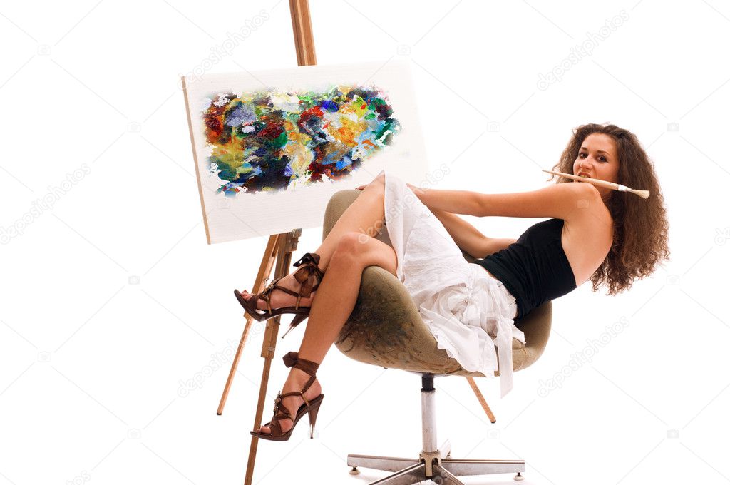 Painter woman
